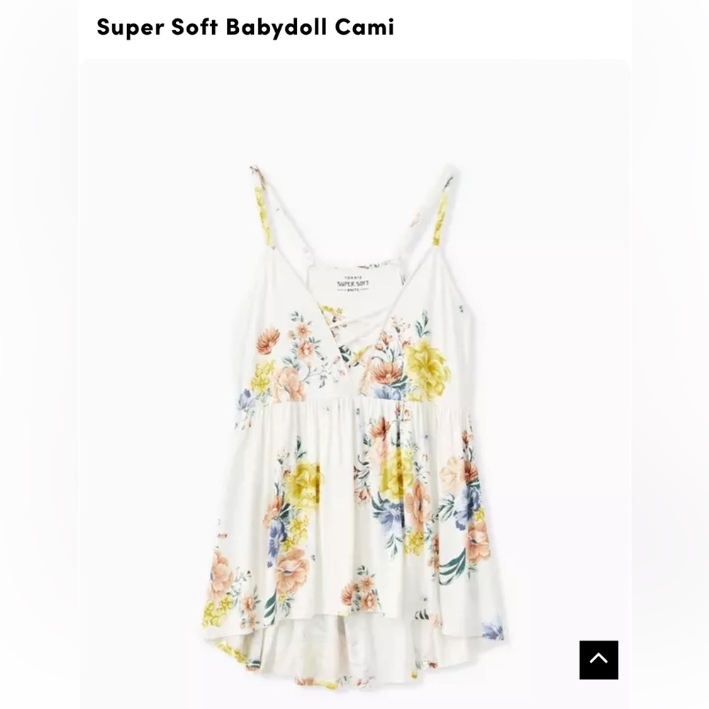 Torrid super soft babydoll cami size 3